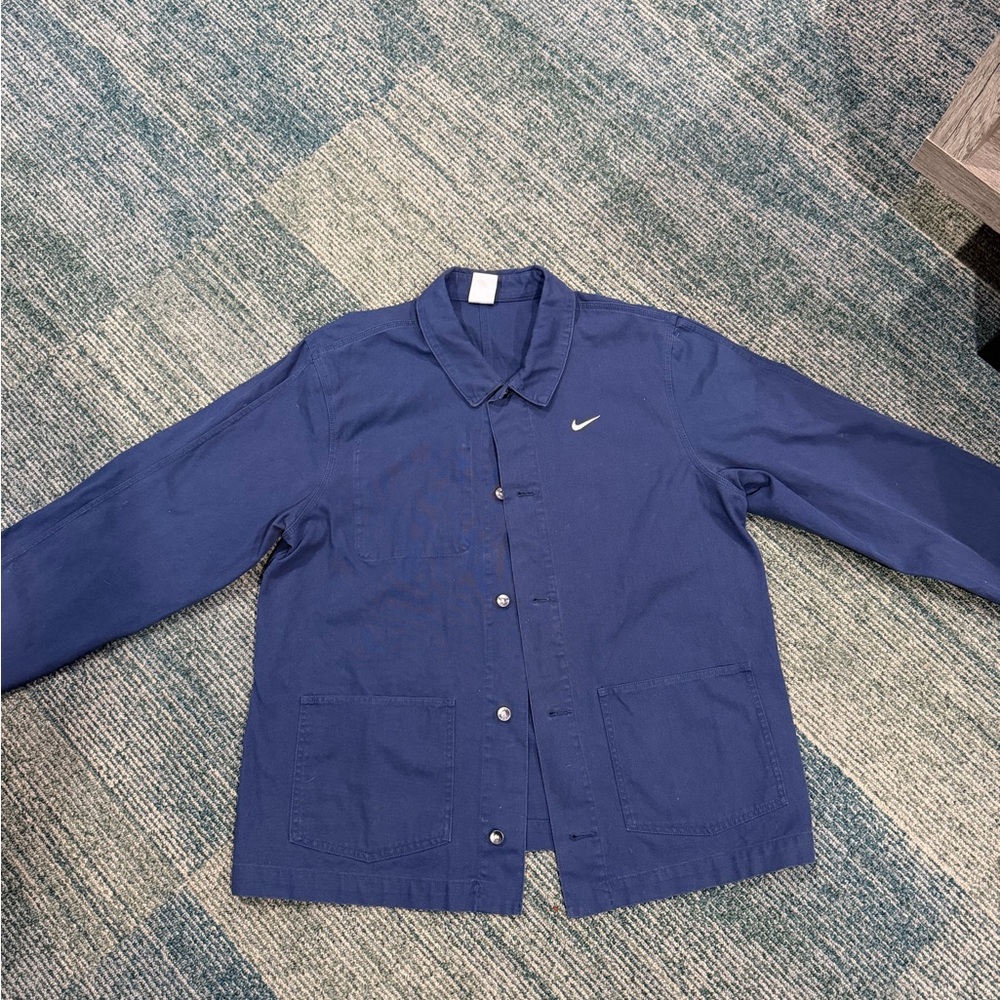 Nike Navy Chore Jacket (button up) M